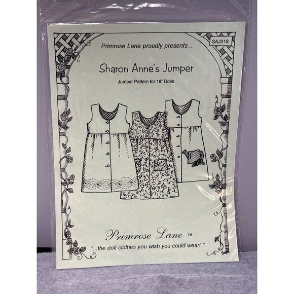 Sharon Annes Jumper Pattern for 18" Dolls by Primrose Lane 2013 - Picture 1 of 4